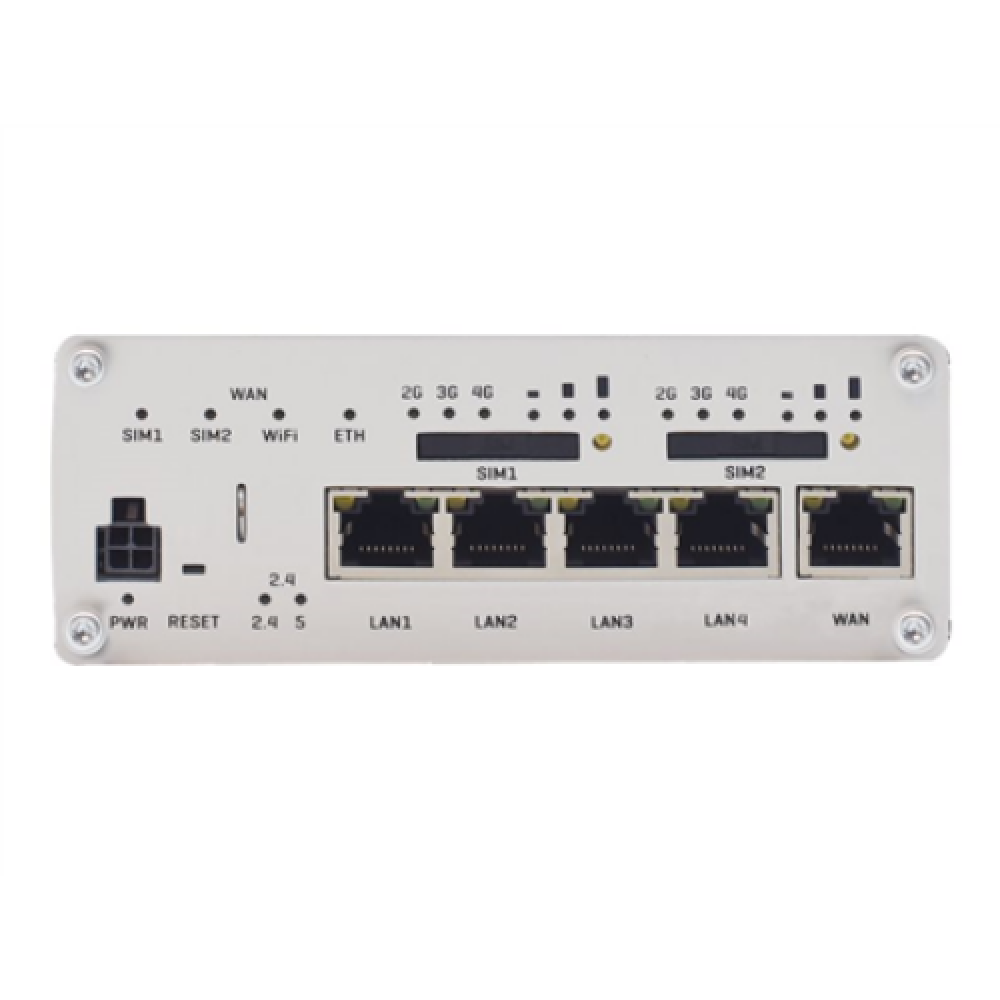 Dual LTE Cat 6 Router , RUTX12 , 802.11ac , 867 Mbit/s , 10/100/1000 Mbit/s , Ethernet LAN (RJ-45) ports 4 , Mesh Support No , MU-MiMO Yes , 4G , Antenna type 4xSMA for LTE, 2xRP-SMA for WiFi, 1xRP-SMA for Bluetooth, 1xSMA for GNNS , 1 x USB A