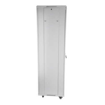 SOMI Networks , 22U, 19″ Freestanding Cabinet , 22U-60/60NAC , Max Load 800kg; Removable and Lockable Side Panels; Glass Doors; Unassembled , Depth: 60 cm , Gray