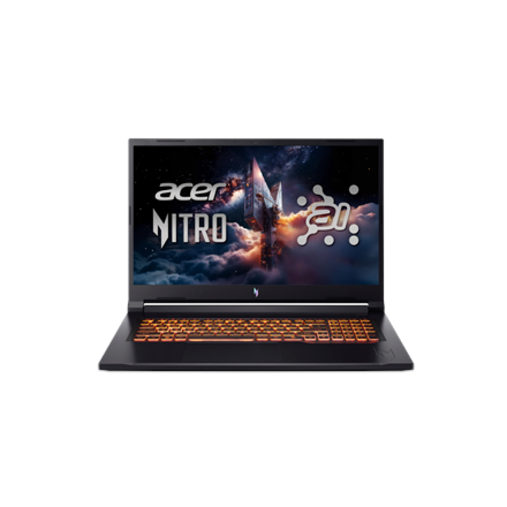 Acer , Nitro V 17 AI ANV17-41-R9XF , Obsidian Black , 17.3 , IPS , QHD , 2560 x 1440 pixels , AMD Ryzen 7 , 260 , 32 GB , DDR5 , Solid-state drive capacity 1000 GB , NVIDIA GeForce RTX 5070 , GDDR7 , 8 GB , Windows 11 Home , 802.11ax , Bluetooth version 5