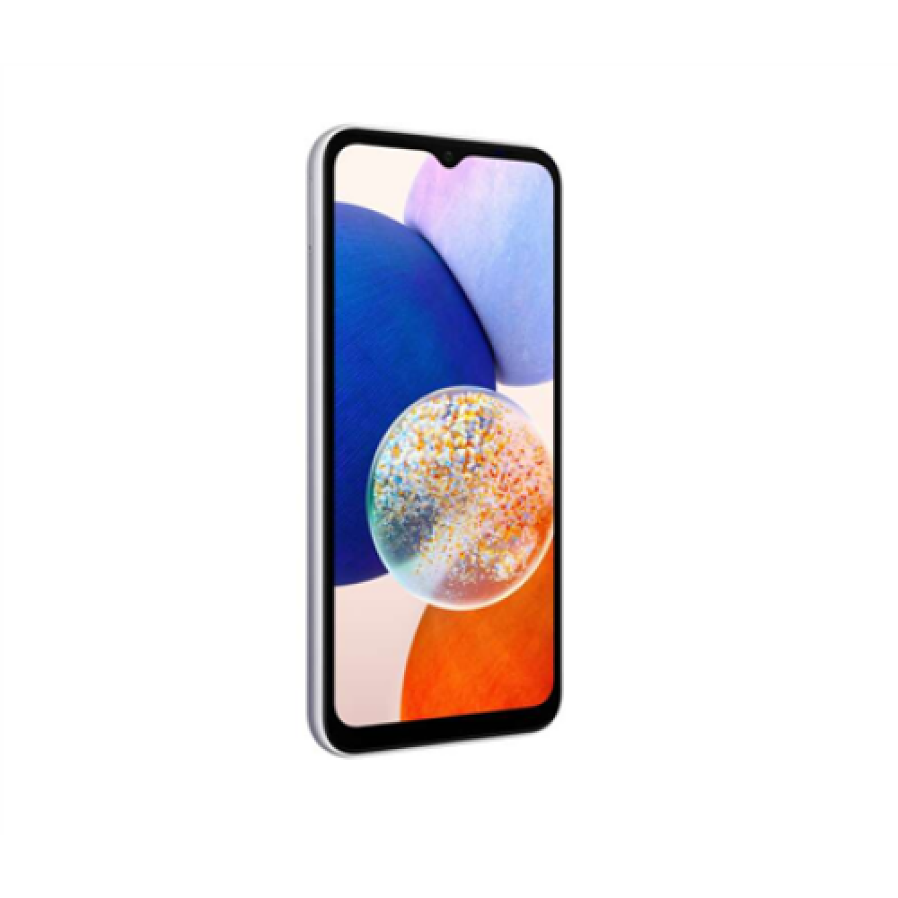 Samsung Galaxy , A14 (A146P) , Silver , 6.6 , PLS LCD , 1080 x 2408 pixels , Mediatek Dimensity 700 , Exynos 1330 , Internal RAM 4 GB , 128 GB , Dual SIM , Nano-SIM , 4G , 5G , Main camera 50+2+2 MP , Secondary camera 13 MP , Android , 13