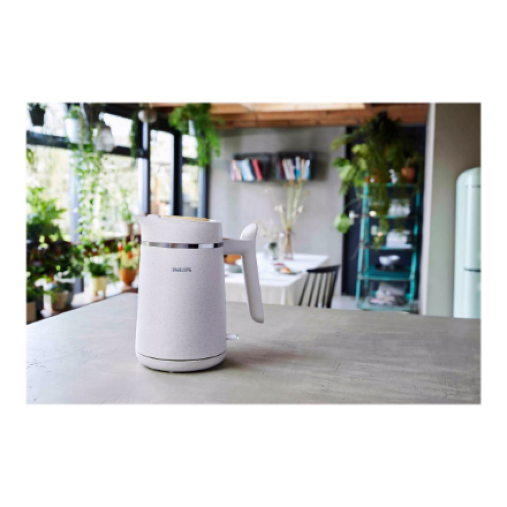 Philips Kettle , HD9365/10 Eco Conscious Edition , Electric , 2200 W , 1.7 L , 100% bioplastic , 360° rotational base , White Matt