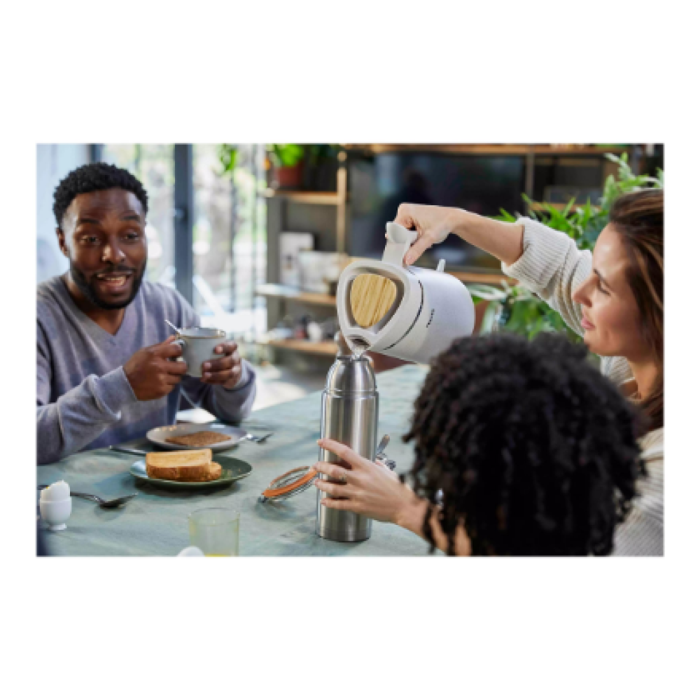 Philips Kettle , HD9365/10 Eco Conscious Edition , Electric , 2200 W , 1.7 L , 100% bioplastic , 360° rotational base , White Matt