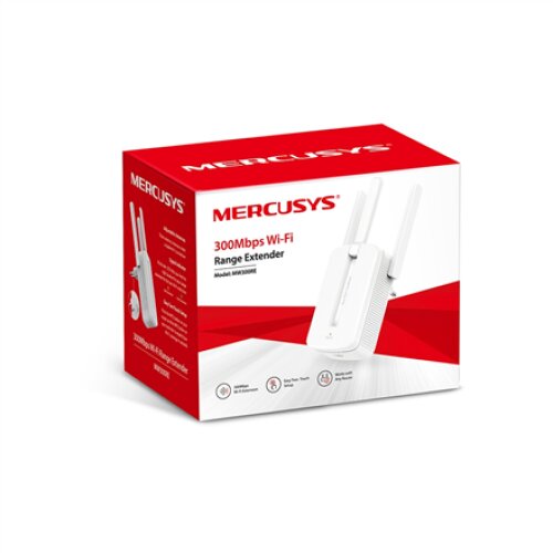 Mercusys , Wi-Fi Range Extender , MW300RE , 802.11n , 2.4GHz , 300 Mbit/s , no PoE , Antenna type 3xExternal