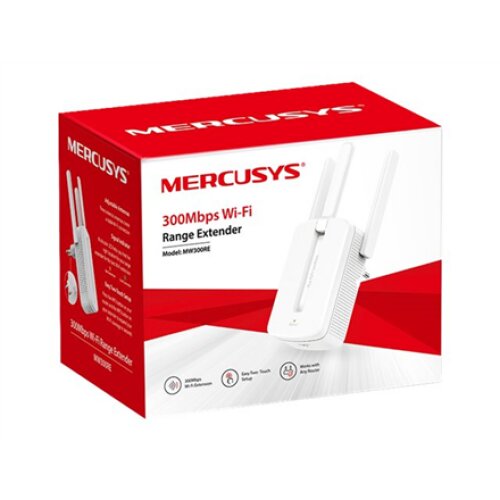 Mercusys , Wi-Fi Range Extender , MW300RE , 802.11n , 2.4GHz , 300 Mbit/s , no PoE , Antenna type 3xExternal