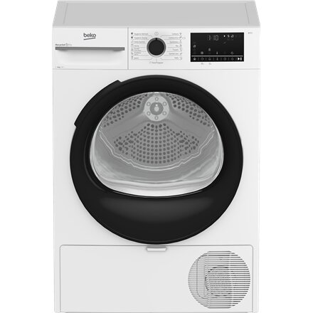 BEKO , Dryer Machine with Heat Pump , BM3T49230W , Energy efficiency class E , Front loading , 9 kg , Digital , Depth 60.7 cm , White