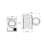 BEKO , Dryer Machine with Heat Pump , BM3T49230W , Energy efficiency class E , Front loading , 9 kg , Digital , Depth 60.7 cm , White