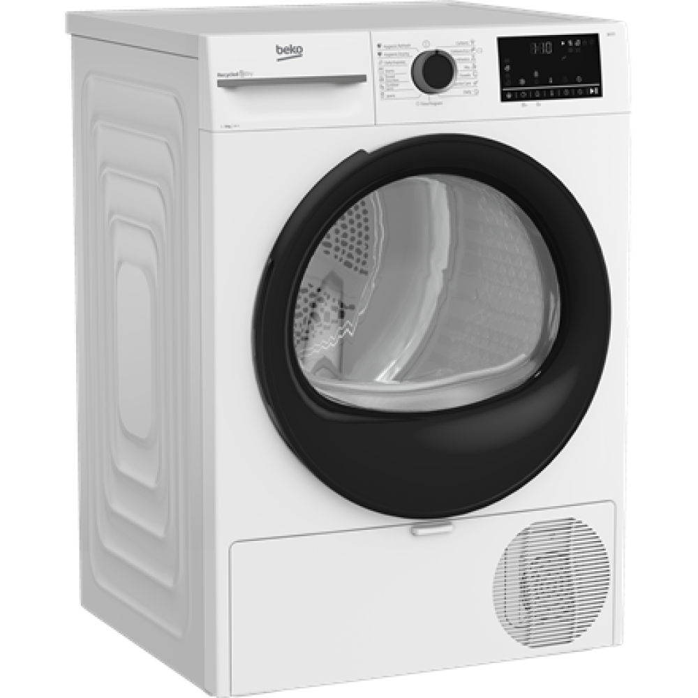 BEKO , Dryer Machine with Heat Pump , BM3T49230W , Energy efficiency class E , Front loading , 9 kg , Digital , Depth 60.7 cm , White