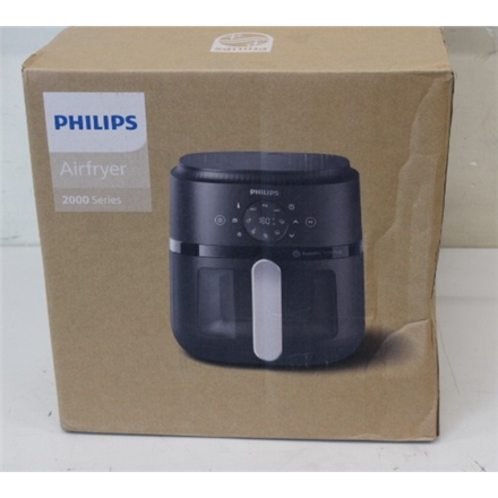SALE OUT. Philips Airfryer , NA221/00 2000 series , Power 1500 W , Capacity 4.2 L , Rapid Air technology , Black/Silver , DAMAGED PACKAGING