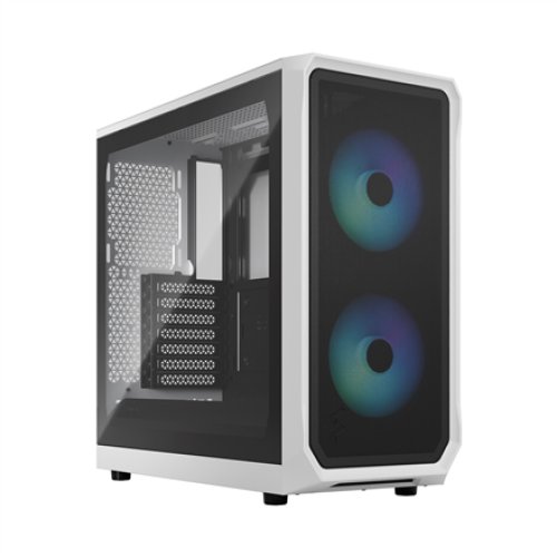 Fractal Design , Focus 2 , Side window , Midi Tower , ATX , RGB White TG Clear Tint
