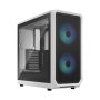 Fractal Design , Focus 2 , Side window , Midi Tower , ATX , RGB White TG Clear Tint