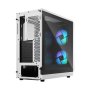 Fractal Design , Focus 2 , Side window , Midi Tower , ATX , RGB White TG Clear Tint