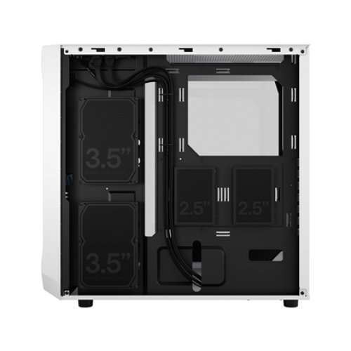 Fractal Design , Focus 2 , Side window , Midi Tower , ATX , RGB White TG Clear Tint