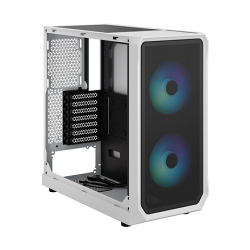 Fractal Design , Focus 2 , Side window , Midi Tower , ATX , RGB White TG Clear Tint
