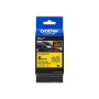 Brother , TZe-FX611 Flexible ID Laminated Tape , Black on Yellow , TZe , 8 m , 6 cm