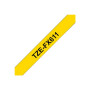 Brother , TZe-FX611 Flexible ID Laminated Tape , Black on Yellow , TZe , 8 m , 6 cm