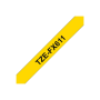 Brother , TZe-FX611 Flexible ID Laminated Tape , Black on Yellow , TZe , 8 m , 6 cm