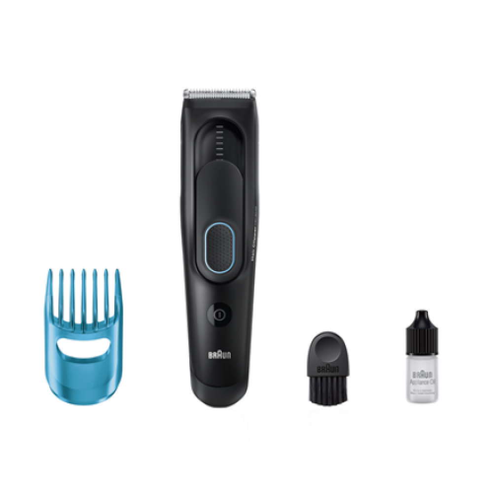 Braun Hair clipper HC5010 Cordless, Yes, Number of length steps 8 length steps, Black