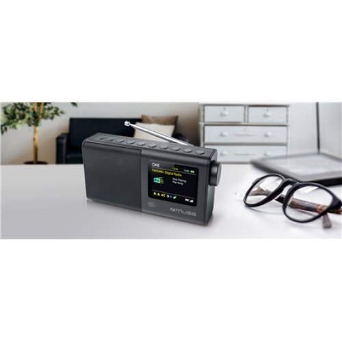 Muse , Portable Radio , M-117 DB , AUX in , Black , Portable , FM, DAB/DAB+