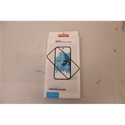 Fixed , Full Cover 2.5D , Apple , iPhone 16 Plus , Tempered Glass , Black , DAMAGED PACKAGING, DEMO , Screen Protector