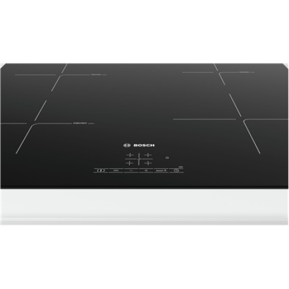 Bosch Hob PUE611BB1E Induction, Number of burners/cooking zones 4, Black, Display, Timer