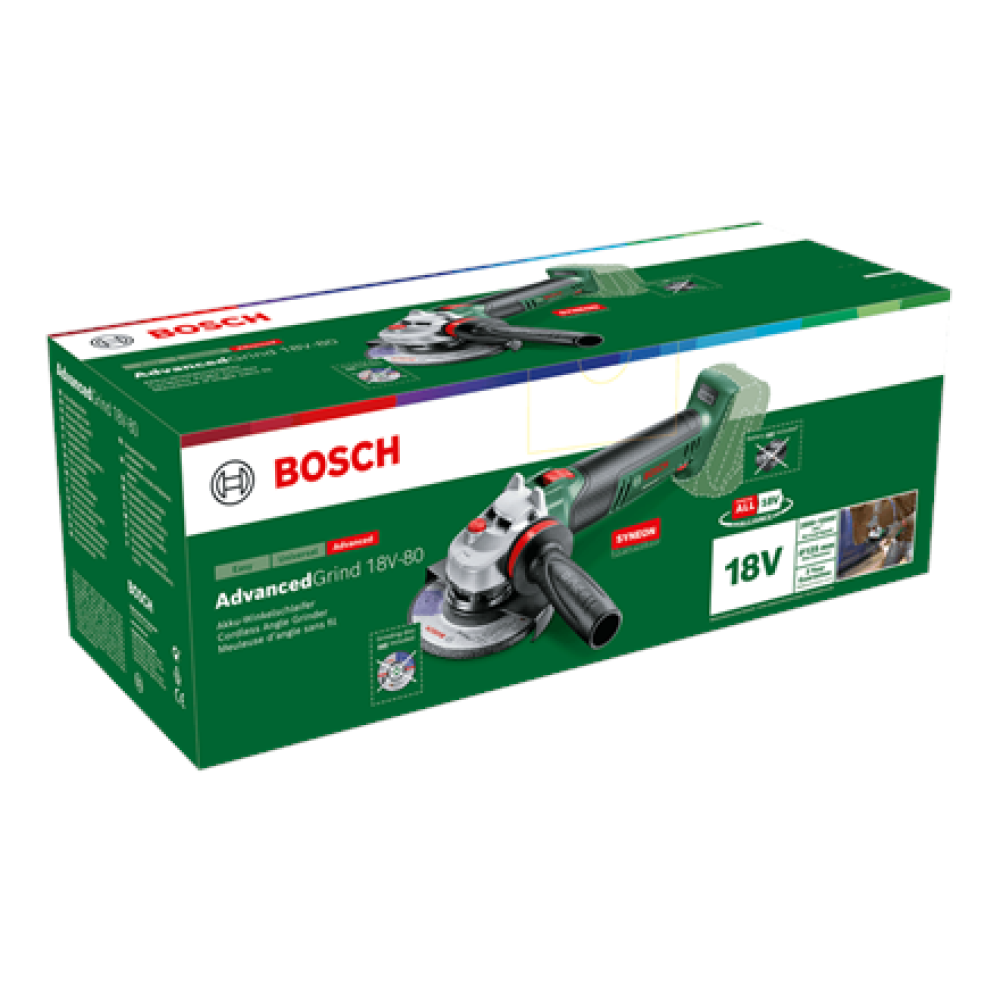 Bosch , Advanced Grind 18V-80 without battery , 125 mm