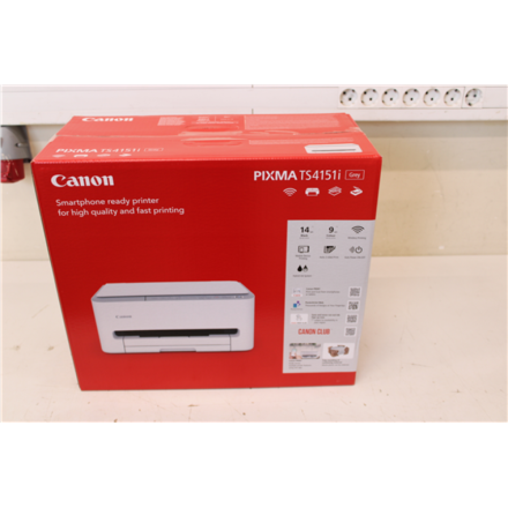 SALE OUT. Canon Multifunctional printer , PIXMA TS4151i , Inkjet , Colour , A4 , Wi-Fi , White , DAMAGED PACKAGING