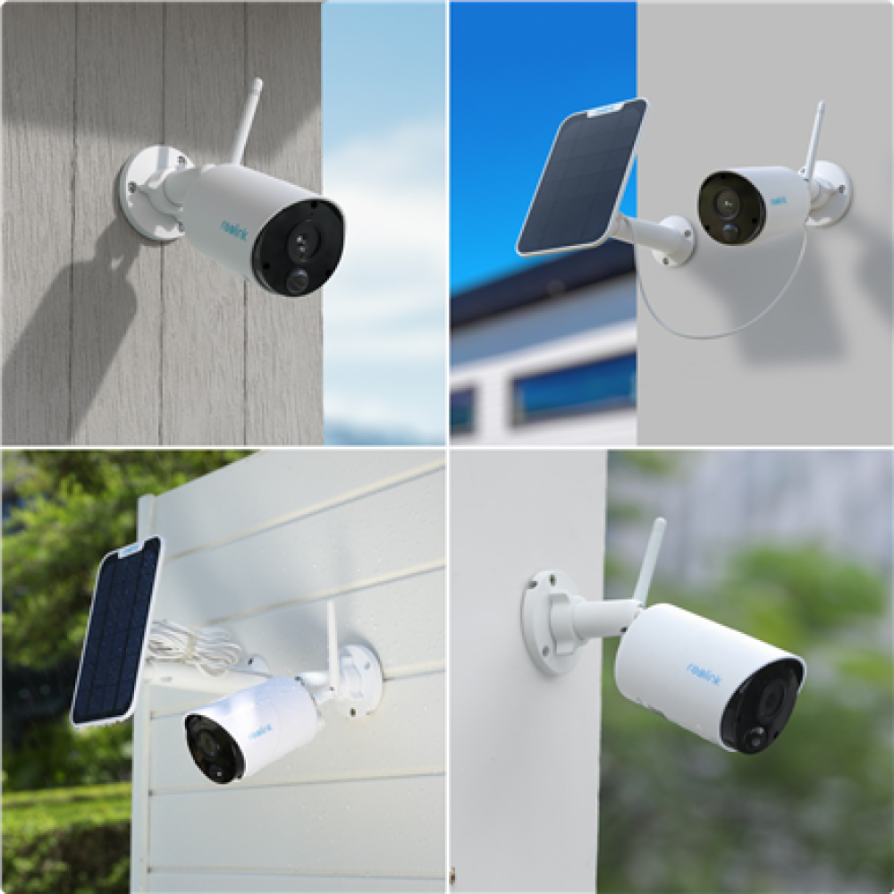 Reolink , Battery Wi-Fi Security Camera with Solar Panel , Argus Series B320 , Bullet , 3 MP , Fixed lens , IP65 , H.264 , Micro SD, Max. 128 GB