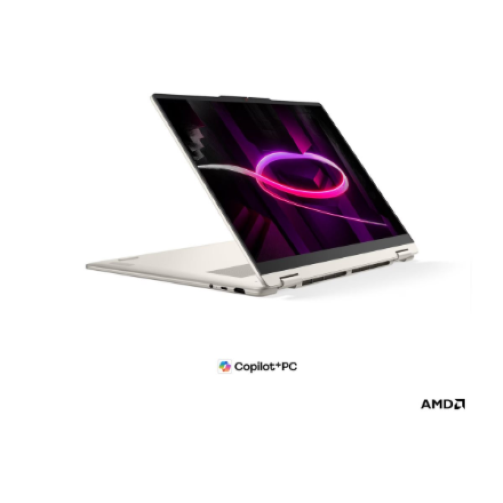 Lenovo Yoga 2-in-1 16AGP11 AMD , Seashell , 16 , OLED , Touchscreen , WUXGA , 1920 x 1200 pixels , Glossy , AMD Ryzen AI 7 , 445 , 16 GB , Soldered LPDDR5X , Solid-state drive capacity 512 GB , AMD Radeon 840M Graphics , Windows 11 Home , 802.11be , Bluet