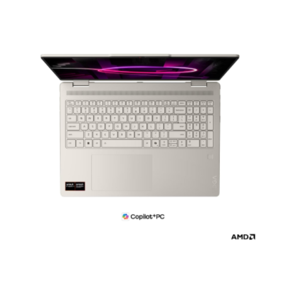 Lenovo Yoga 2-in-1 16AGP11 AMD , Seashell , 16 , OLED , Touchscreen , WUXGA , 1920 x 1200 pixels , Glossy , AMD Ryzen AI 7 , 445 , 16 GB , Soldered LPDDR5X , Solid-state drive capacity 512 GB , AMD Radeon 840M Graphics , Windows 11 Home , 802.11be , Bluet