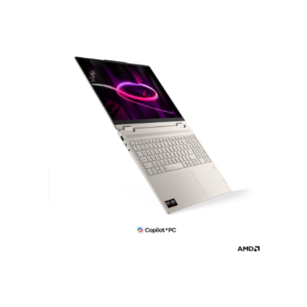 Lenovo Yoga 2-in-1 16AGP11 AMD , Seashell , 16 , OLED , Touchscreen , WUXGA , 1920 x 1200 pixels , Glossy , AMD Ryzen AI 7 , 445 , 16 GB , Soldered LPDDR5X , Solid-state drive capacity 512 GB , AMD Radeon 840M Graphics , Windows 11 Home , 802.11be , Bluet