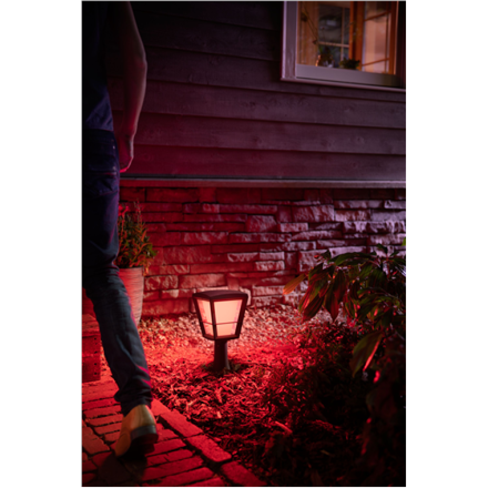 Philips Hue WCA Econic Outdoor Pedestal Lantern , 15 W , 2000-6500 Hue White Colour Ambiance
