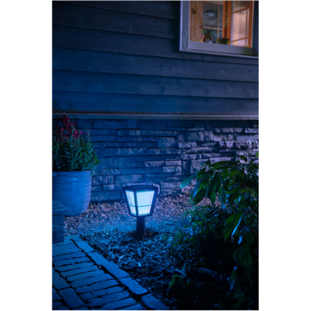 Philips Hue WCA Econic Outdoor Pedestal Lantern , 15 W , 2000-6500 Hue White Colour Ambiance