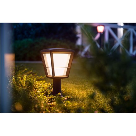 Philips Hue WCA Econic Outdoor Pedestal Lantern , 15 W , 2000-6500 Hue White Colour Ambiance