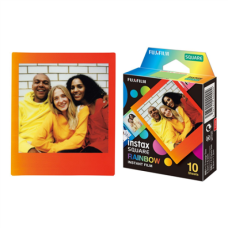 Fujifilm , Instax Square Rainbow (10) Instant Film , 72 x 86 mm , 2.4 x 2.4 Image Area; 3.4 x 2.8 Print Size , Quantity 10