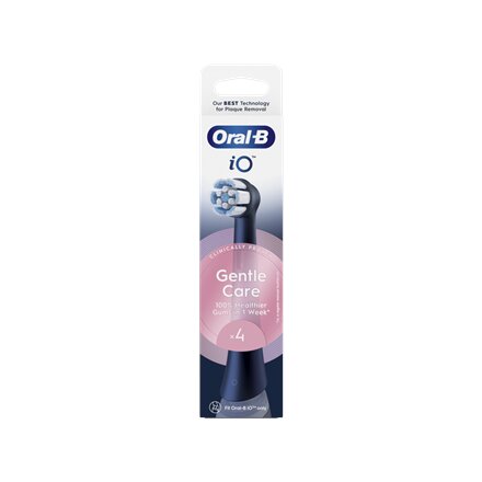 Oral-B , Replaceable toothbrush heads , iO GentleCare , Heads , For adults , Number of brush heads included 4 , Black