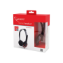Gembird , MHS-002 Stereo headset , Built-in microphone , 3.5 mm , Black/Red