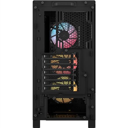 Corsair PC Case , Frame 4000D RS ARGB Modular , Mid-Tower , Black