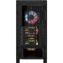 Corsair PC Case , Frame 4000D RS ARGB Modular , Mid-Tower , Black