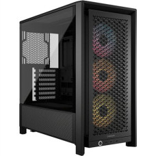 Corsair PC Case , Frame 4000D RS ARGB Modular , Mid-Tower , Black
