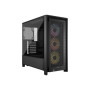 Corsair PC Case , Frame 4000D RS ARGB Modular , Mid-Tower , Black