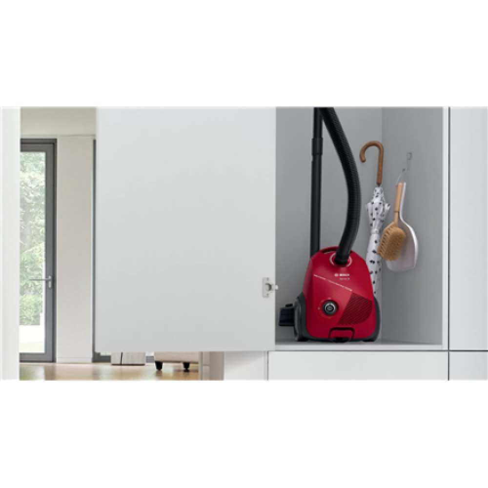 Bosch Vacuum cleaner BGBS2RD1H Bagged, Power 600 W, Dust capacity 3.5 L, Red, Made in Germany