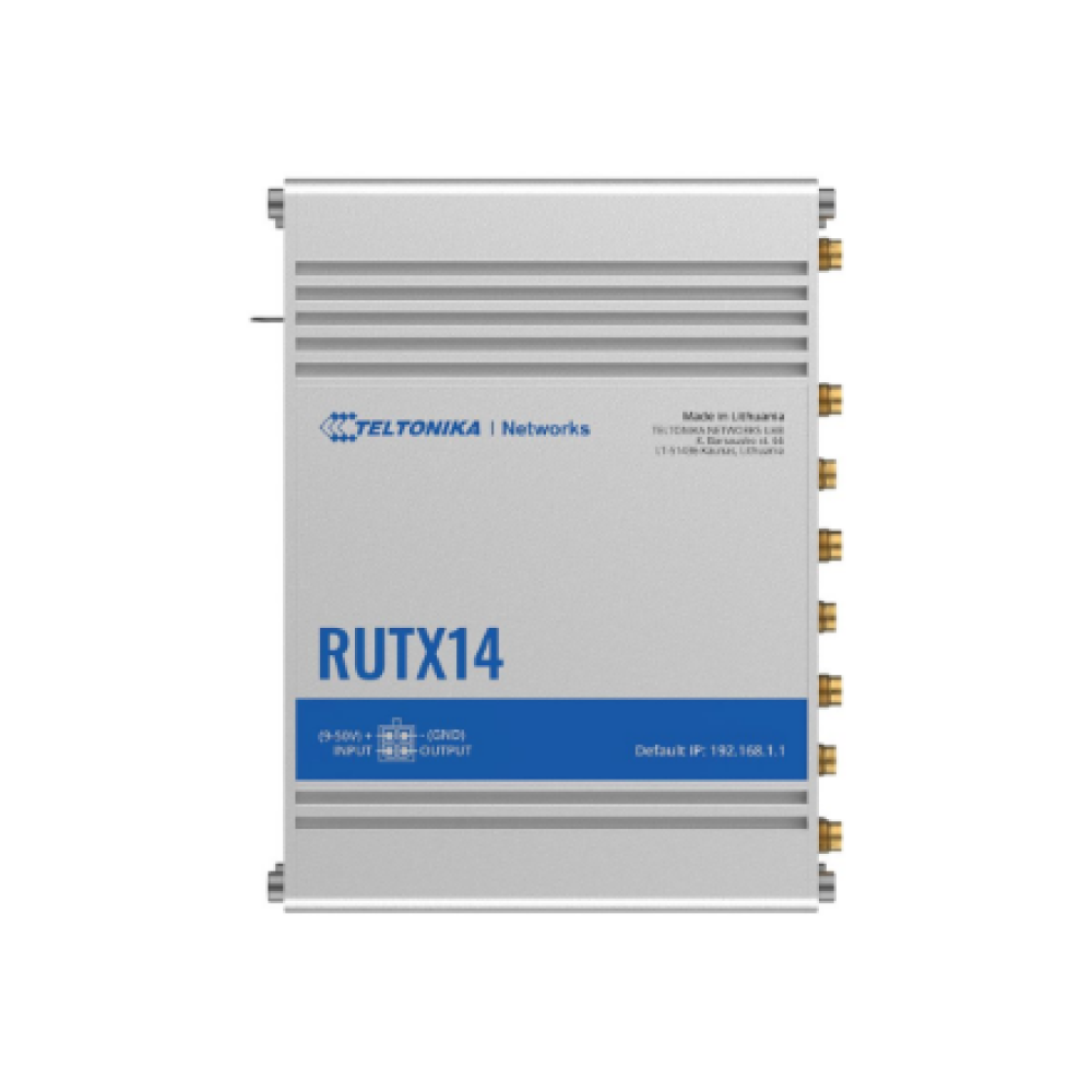 LTE Cat 12 Router , RUTX14 , 802.11ac , 867 Mbit/s , 10/100/1000 Mbps Mbit/s , Ethernet LAN (RJ-45) ports 5 , MU-MiMO Yes , 4G , Antenna type Internal