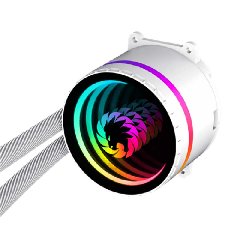 Gamemax CPU Liquid Cooler , ICEBURG 120 WT , White