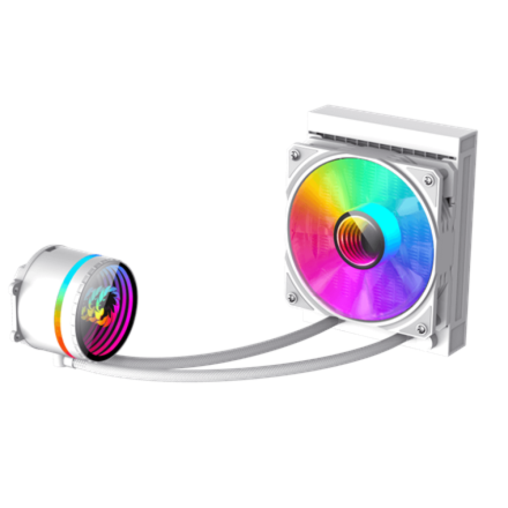 Gamemax CPU Liquid Cooler , ICEBURG 120 WT , White