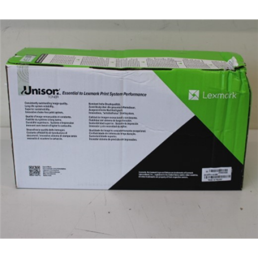 SALE OUT. Lexmark 58D2U0E Black Ultra High Yield Corporate Toner Cartridge, DAMAGED PACKAKING , Lexmark 58D2U0E , Toner cartridge , Black , DAMAGED PACKAKING