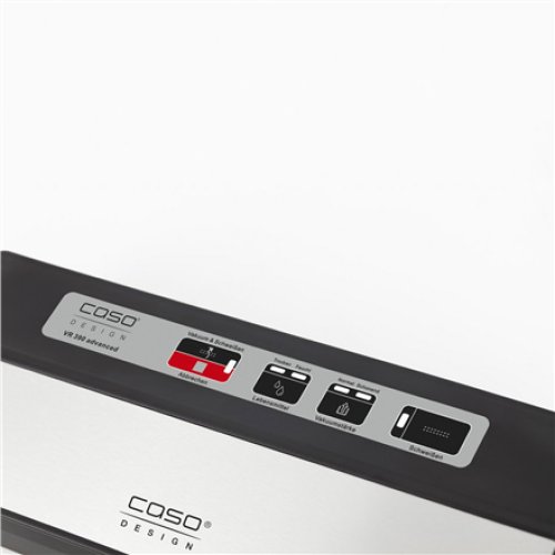 Caso , Bar Vacuum sealer , VR 390 advanced , Power 110 W , Temperature control , Black/Stainless steel