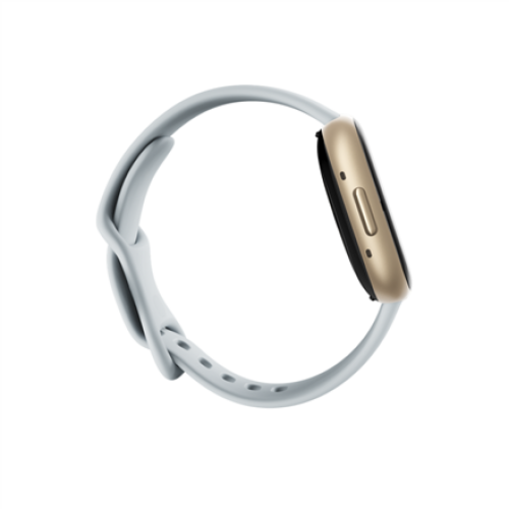 Fitbit Sense 2 Smart watch NFC GPS (satellite) AMOLED Touchscreen Activity monitoring 24/7 Waterproof Bluetooth Wi-Fi Blue Mist/Soft Gold