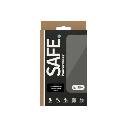 SAFE by PanzerGlass Screen Protector Xiaomi Redmi Note 12 5G , 12 4G , Poco X5 , Ultra-Wide Fit , PanzerGlass