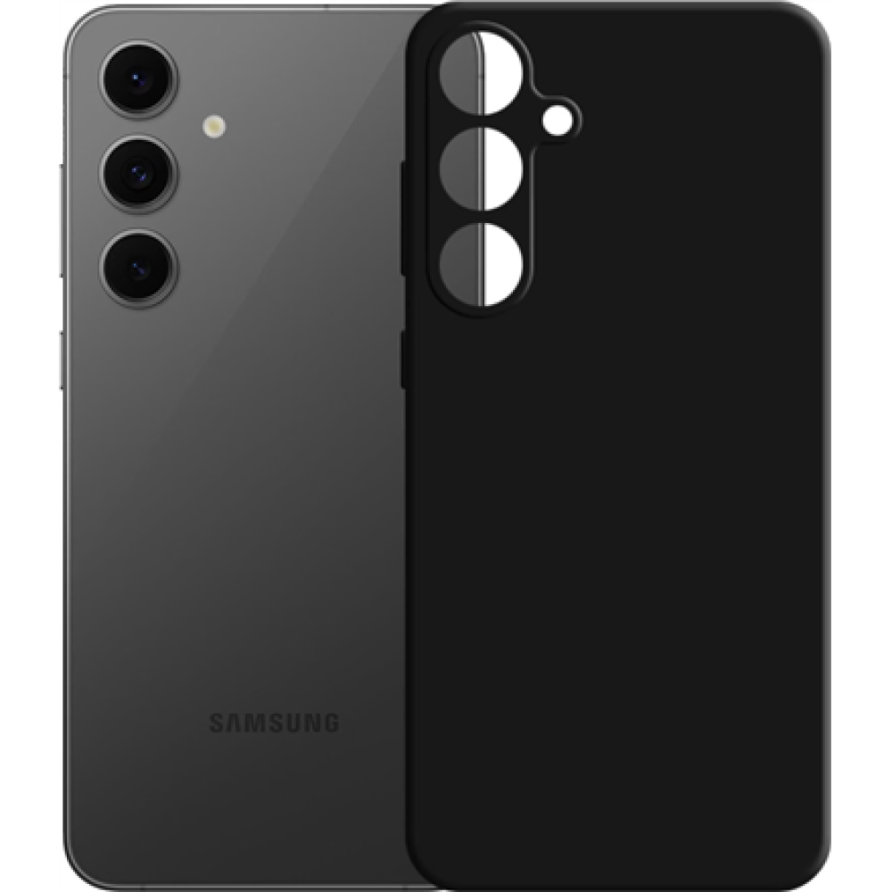 3MK , Back cover , Samsung , Galaxy S24 FE , Silicone , Black