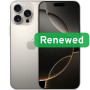 Apple Renewed Grade A , Apple iPhone 16 Pro , Natural Titanium , 6.3 , Super Retina XDR , 256 GB , 5G , iOS